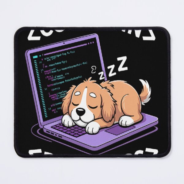 Item preview, Programming Cute Developer Dog Sleeping Coder Coding designed and sold by SignaturalGen.