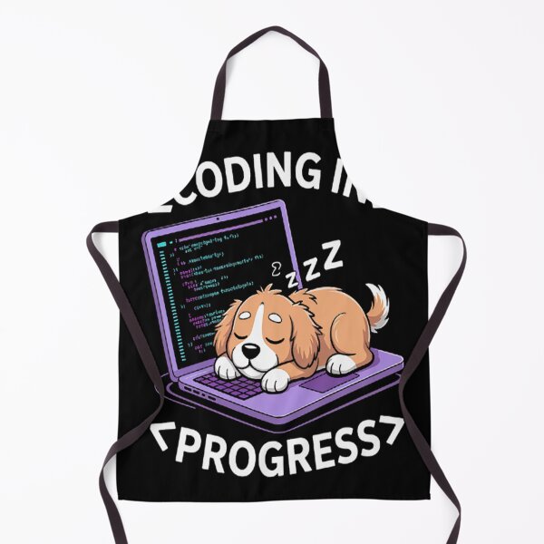 Item preview, Programming Cute Developer Dog Sleeping Coder Coding designed and sold by SignaturalGen.