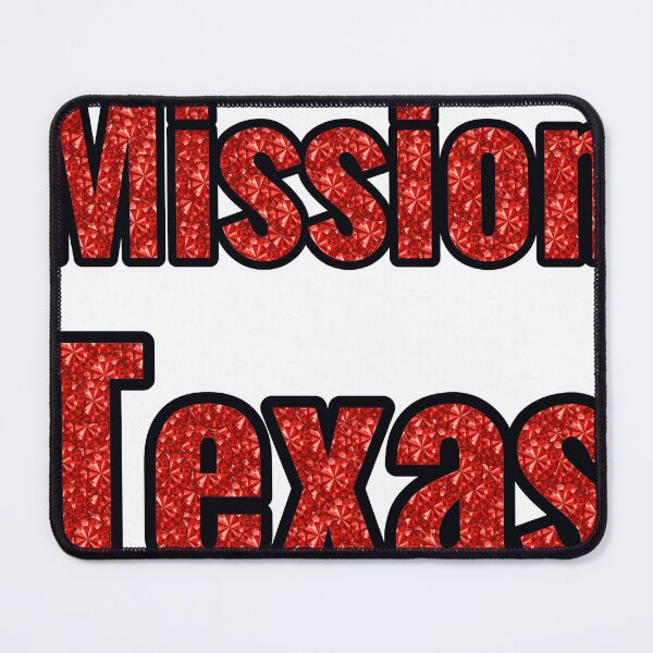 Item preview, Mission Texas City Name With Red Rhinestone designed and sold by TheIconSmith.