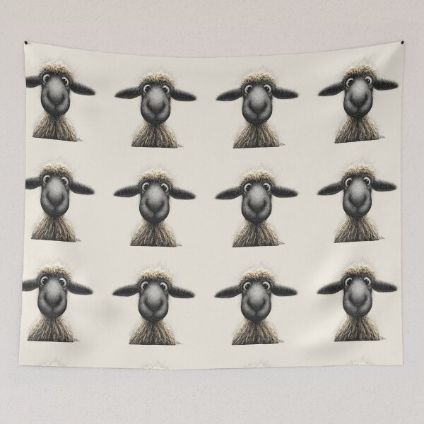Item preview, Gorgeous Blacknose Valais Sheep ' Bonnie Sheep ’ BY SHiRLeY MacARTHuR designed and sold by Shirley MacArthur Art.