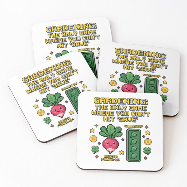 Item preview, Gardening: The Game With No Save Button - Pixel Art Radish designed and sold by aga4kids.