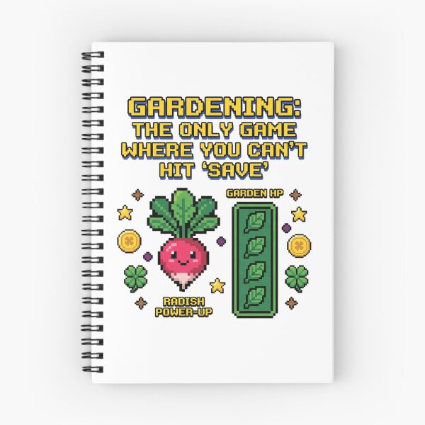 Item preview, Gardening: The Game With No Save Button - Pixel Art Radish designed and sold by aga4kids.