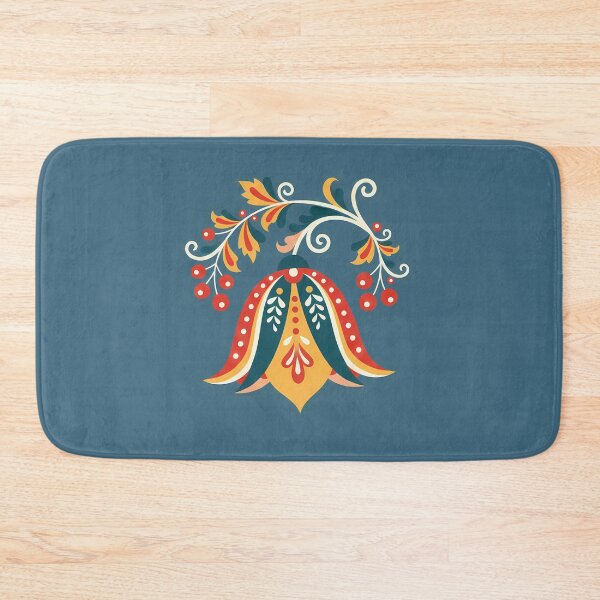 Item preview, Vibrant Bell Flower – Scandinavian Folk Art by heidiannemorris © designed and sold by FOLK ART FUSION by heidiannemorris.