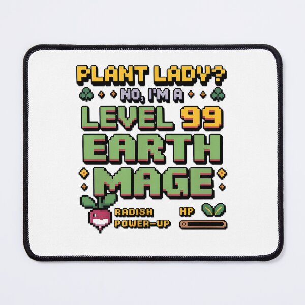 Item preview, Level 99 Earth Mage - Funny Pixel Art Gardening & Gaming designed and sold by aga4kids.