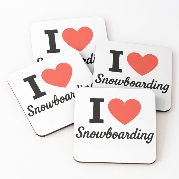 Item preview, I Love Snowboarding | Winter Sports Typography | Mountain Ride & Snow Adventure Design designed and sold by PaintedPixels01.