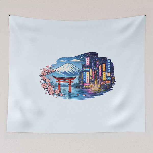 Item preview, Japan Travel Mount Fuji Tokyo Skyline designed and sold by Oniyasha.