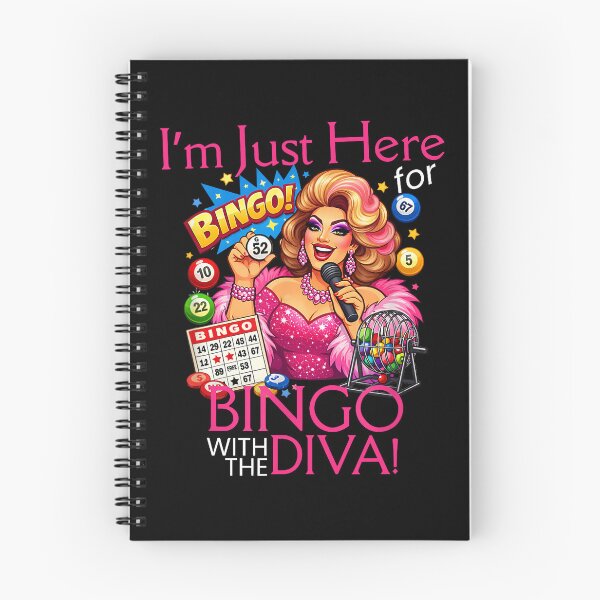 Item preview, I'm Just Here For Bingo With The Diva Bingo Player designed and sold by RDGNR.