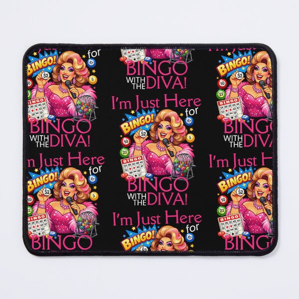 Item preview, I'm Just Here For Bingo With The Diva Bingo Player designed and sold by RDGNR.