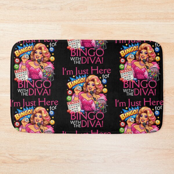 Item preview, I'm Just Here For Bingo With The Diva Bingo Player designed and sold by RDGNR.