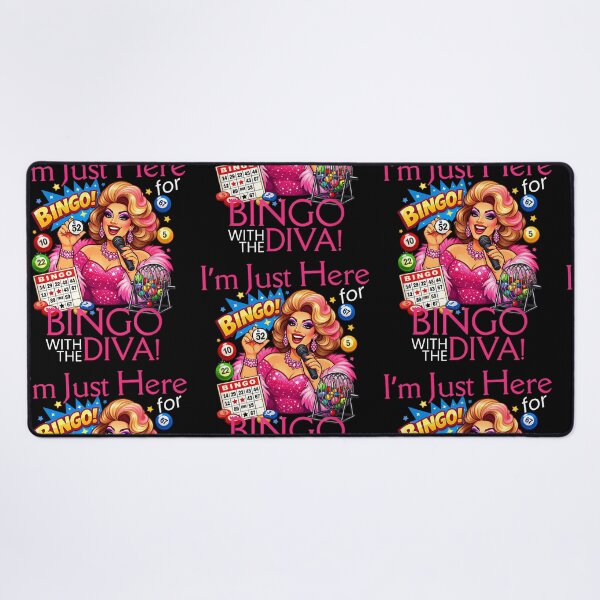 Item preview, I'm Just Here For Bingo With The Diva Bingo Player designed and sold by RDGNR.