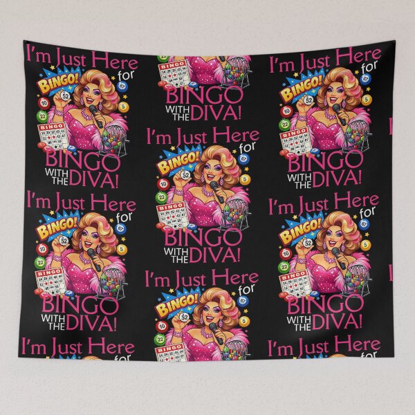 Item preview, I'm Just Here For Bingo With The Diva Bingo Player designed and sold by RDGNR.