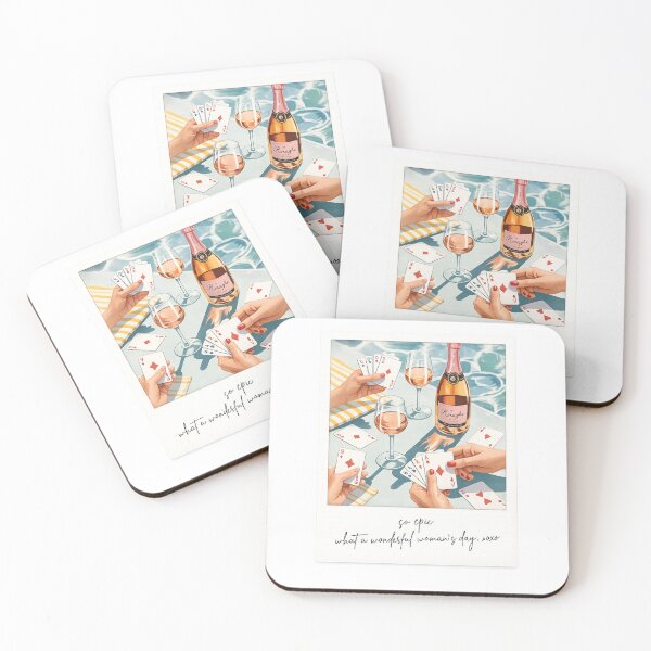 Item preview, Girls Card Night – Wine & Friends Women’s Day Design designed and sold by Aura.Creative.