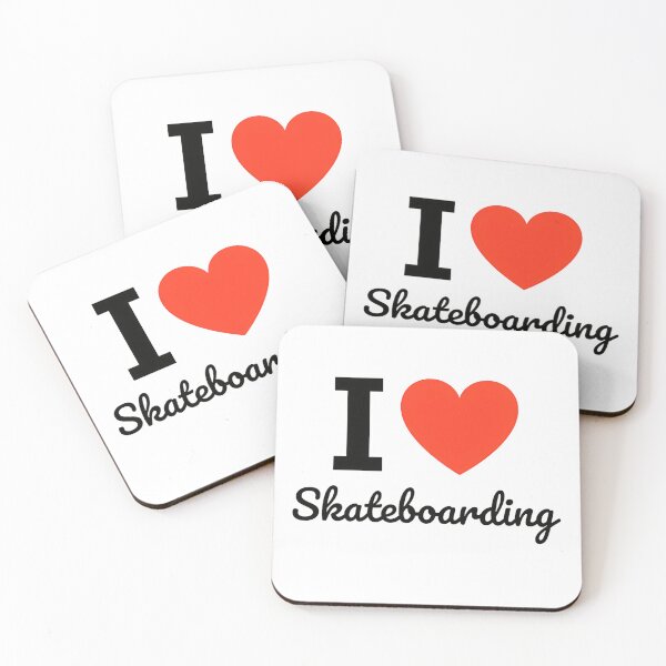 Item preview, I Love Skateboarding | Street Culture Typography | Skate Life & Urban Trick Riding Design designed and sold by PaintedPixels01.