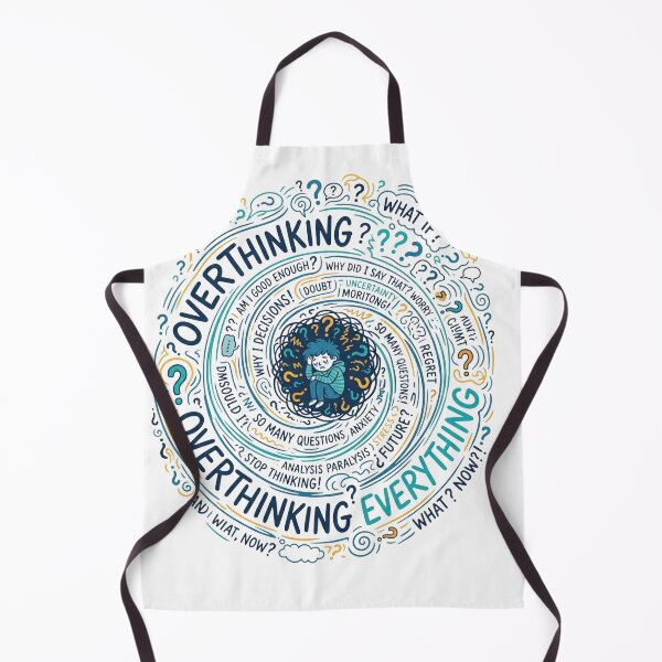 Item preview, Overthinking Spiral Introvert Mind Chaos designed and sold by Quiet Mode Studio.