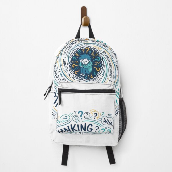 Item preview, Overthinking Spiral Introvert Mind Chaos designed and sold by Quiet Mode Studio.