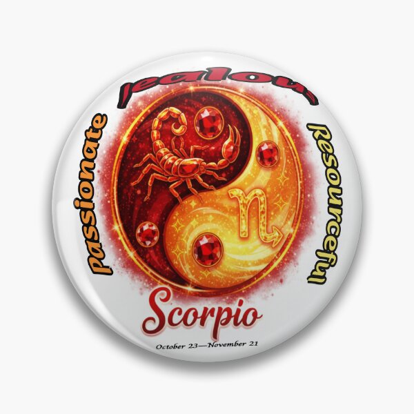Item preview, Scorpio -Zodiac starsign inside  a yin-yang designed and sold by FireOrchid.