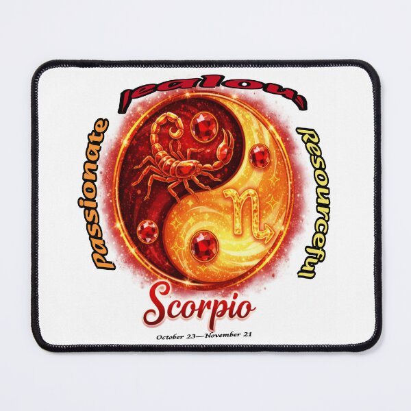 Item preview, Scorpio -Zodiac starsign inside a yin-yang designed and sold by FireOrchid.