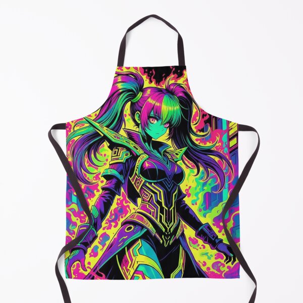 Item preview, Cyber Flame: Neon Anime Warrior designed and sold by RadaQueen.