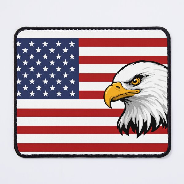 Item preview, USA Flag Bald Eagle Illustration designed and sold by Studio Flex Prints.