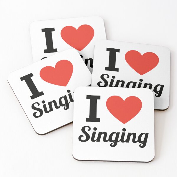 Item preview, I Love Singing | Vocal Passion Typography | Music Lover & Voice Expression Design designed and sold by PaintedPixels01.