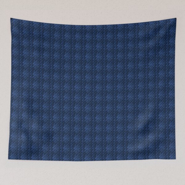 Item preview, Vintage Dark Blue Diamond Velvet Fabric Texture Pattern designed and sold by LouieVanille.