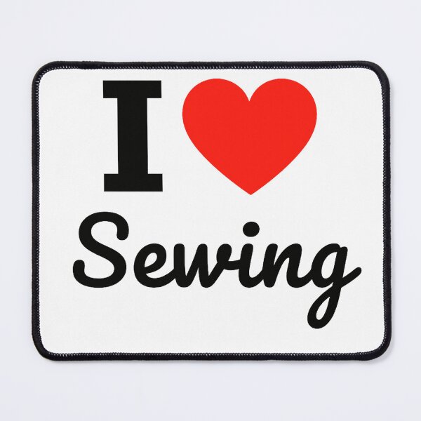 Item preview, I Love Sewing | Handmade Craft Typography | Sewing Enthusiast & DIY Stitching Design designed and sold by PaintedPixels01.