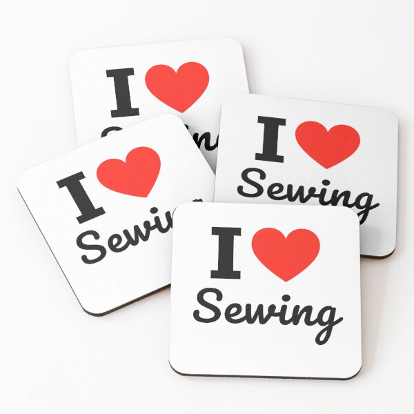 Item preview, I Love Sewing | Handmade Craft Typography | Sewing Enthusiast & DIY Stitching Design designed and sold by PaintedPixels01.