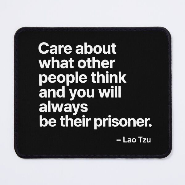 Item preview, Not a Prisoner – Lao Tzu Independence Quote (White Font) designed and sold by TshirtsLabs.