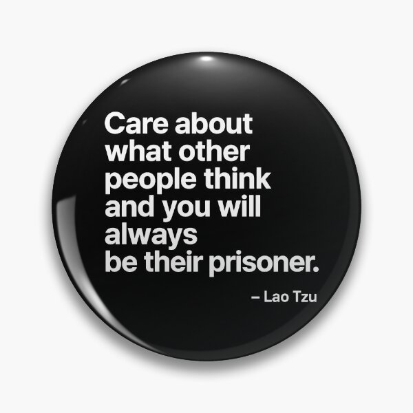 Item preview, Not a Prisoner – Lao Tzu Independence Quote (White Font) designed and sold by TshirtsLabs.