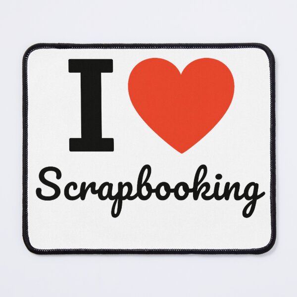 Item preview, I Love Scrapbooking | Memory Craft Typography | Creative Paper & Photo Art Design designed and sold by PaintedPixels01.