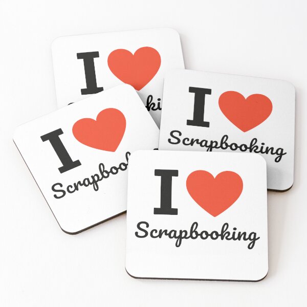 Item preview, I Love Scrapbooking | Memory Craft Typography | Creative Paper & Photo Art Design designed and sold by PaintedPixels01.