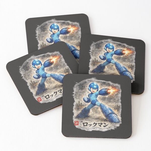 Item preview, Festive Mega Man Sumi-e inspired  designed and sold by KinLost.