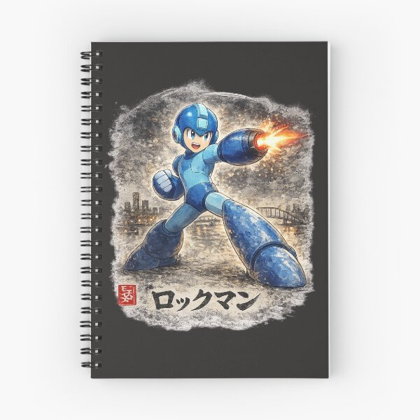 Item preview, Festive Mega Man Sumi-e inspired  designed and sold by KinLost.