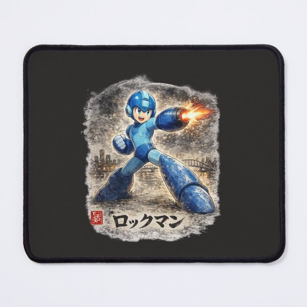 Item preview, Festive Mega Man Sumi-e inspired  designed and sold by KinLost.
