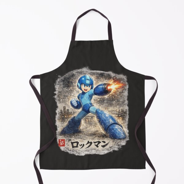 Item preview, Festive Mega Man Sumi-e inspired designed and sold by KinLost.