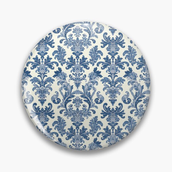 Item preview, Vintage Blue Damask Pattern designed and sold by LouieVanille.