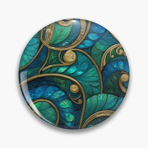Item preview, New Zealand Māori Paua Pattern Koru Design 844 designed and sold by GrinGalore.