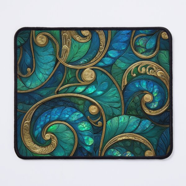 Item preview, New Zealand Māori Paua Pattern Koru Design 844 designed and sold by GrinGalore.