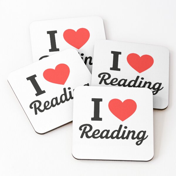 Item preview, I Love Reading | Book Lover Typography | Literature Passion & Cozy Reader Design designed and sold by PaintedPixels01.