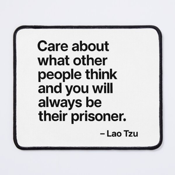 Item preview, Not a Prisoner – Lao Tzu Independence Quote (Black Font) designed and sold by TshirtsLabs.