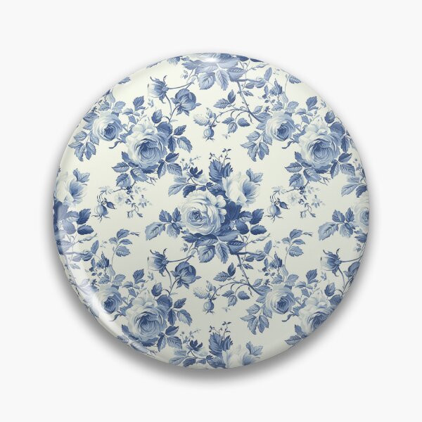 Item preview, Vintage Blue French Floral Pattern designed and sold by LouieVanille.