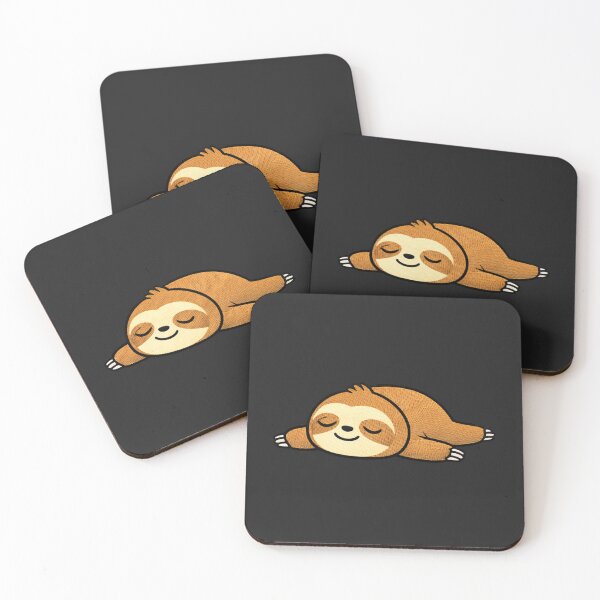 Item preview, Lazy Sloth Mood – Cute Kawaii Sleeping Sloth Funny Meme Embroidered Patch Style designed and sold by ColorSplash123.