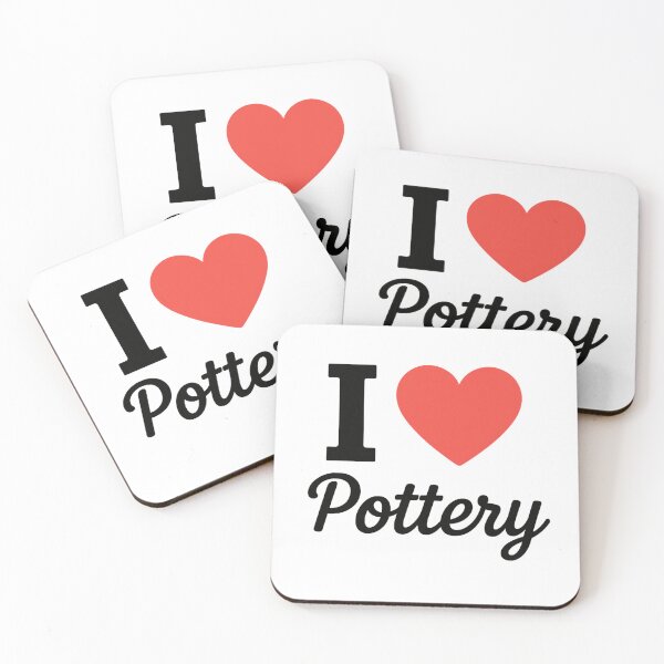 Item preview, I Love Pottery | Clay Art Typography | Handmade Ceramics & Artisan Craft Design designed and sold by PaintedPixels01.