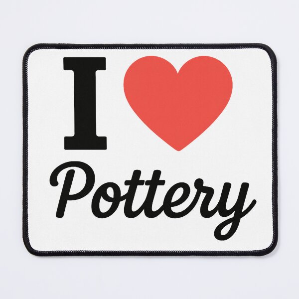 Item preview, I Love Pottery | Clay Art Typography | Handmade Ceramics & Artisan Craft Design designed and sold by PaintedPixels01.