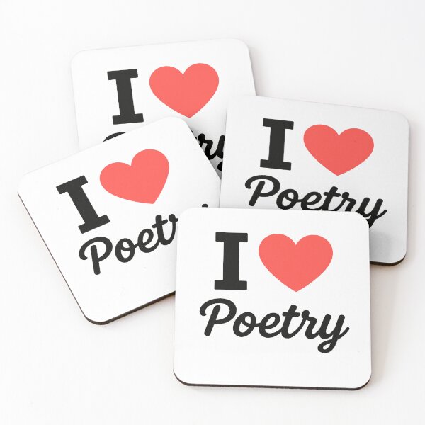 Item preview, I Love Poetry | Literary Typography | Creative Writing & Verse Passion Design designed and sold by PaintedPixels01.