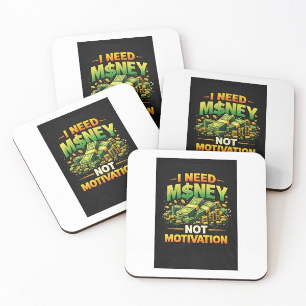 Item preview, I Need Money Not Motivation Funny Money Quote Design designed and sold by angeljaiswal.