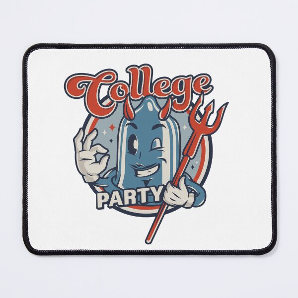 Item preview, Vintage College Party Cartoon T-Shirt | Retro Campus Party Graphic Tee designed and sold by Valisdesign.