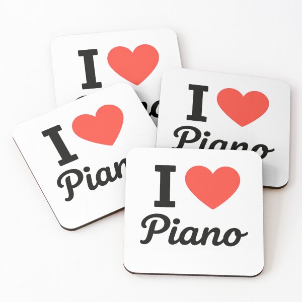 Item preview, I Love Piano | Musical Typography | Piano Playing & Classical Music Passion Design designed and sold by PaintedPixels01.