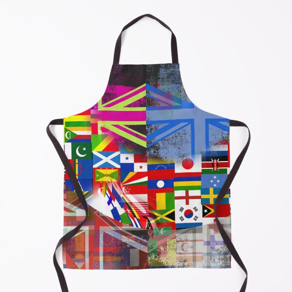 Item preview, World Flag Distressed Glitch Abstract Collage designed and sold by Prawny.