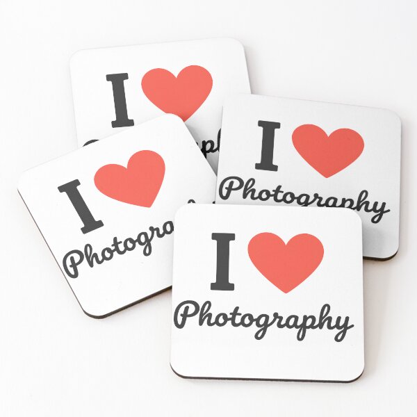 Item preview, I Love Photography | Visual Art Typography | Camera & Creative Lens Passion Design designed and sold by PaintedPixels01.